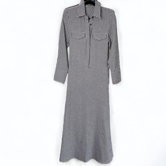 Brian Bailey Gingham Shirt Dress Small - Picture 4 of 6